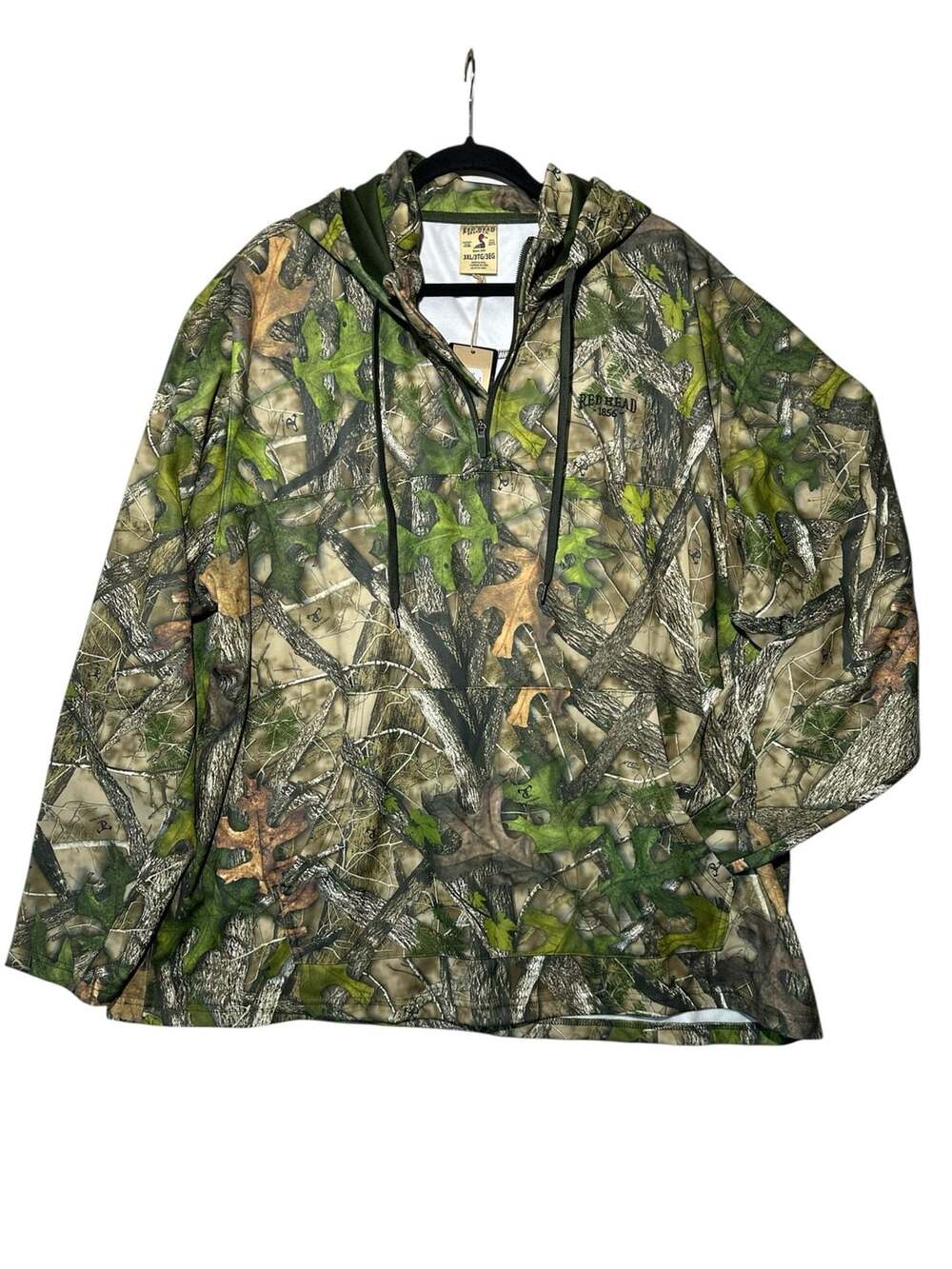 RedHead TrueTimber Camo Performance Half-Zip Hoodie Size 3XL